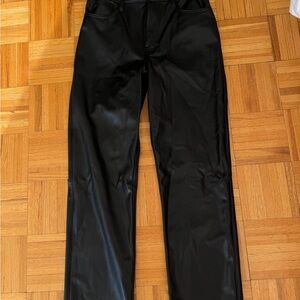 Abercrombie & Fitch Black Leather Pants